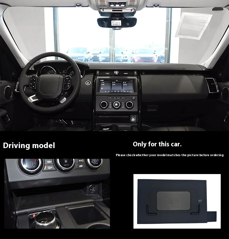 

Беспроводное зарядное устройство, специальная встроенная панель быстрой зарядки телефона QI, автомобильные аксессуары для Land Rover Range Rover Discovery 5 2017-2025