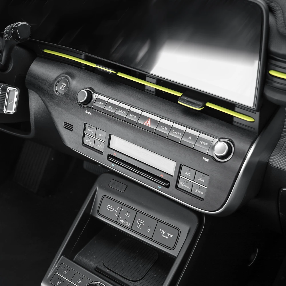 

Auto Centre Console Air Conditioning Knob Trim Air Vent Trim Strip for Hyundai KONA SX2 2024 2025 2026 LHD Interior Accessories
