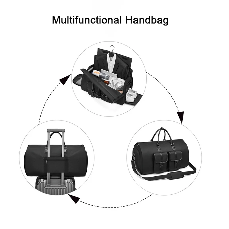 SWISS-bolsas de ropa de negocios para hombre, bolso de mano informal multifuncional, impermeable, cruzado, gimnasio, traje de viaje, bolsa de