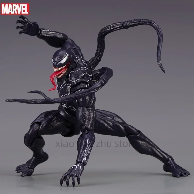 New Marvel Venom Shf Legends 20cm Action Figure Joint Movable Toys Change Face Statue Model Doll Collectible For Toy Gift