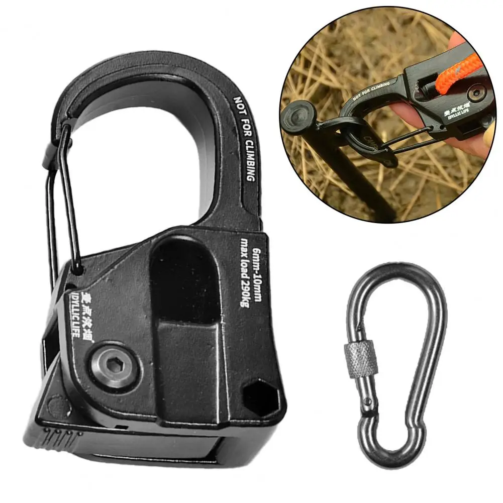 

9.3*4.55cm Rope Tensioner Self-locking Regulator Rustproof Portable Strong Load-Bearing Ergonomic Quick Fix Buckle Cord Adjuster