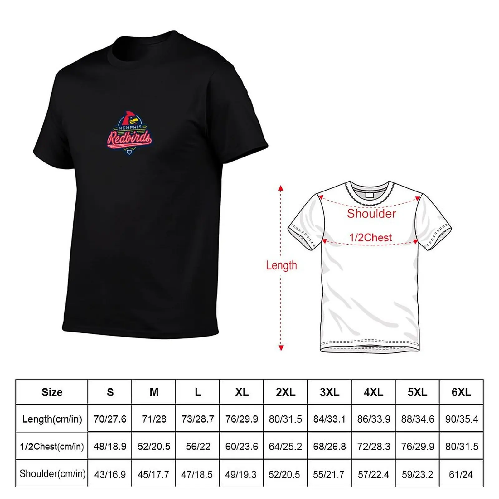 Memphis Redbirds T-Shirt customs design your own kawaii clothes sweat vintage clothes shirts men