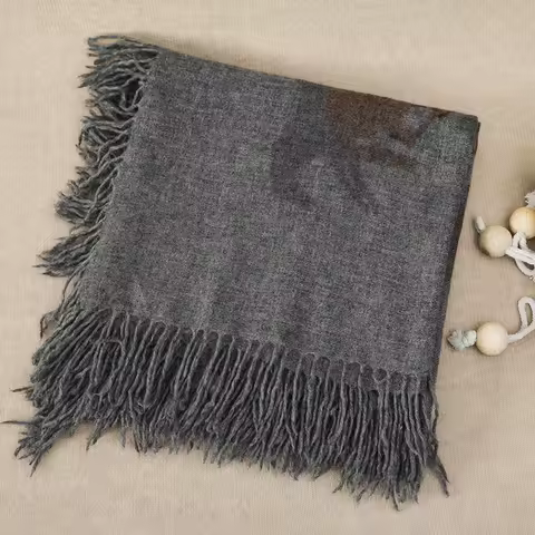 100% pure cashmere shawl, women's tassel knitted scarf, luxury brands designer high-end dual-purpose square winter Accessories