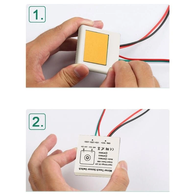 12V 5A Bathroom Mirror Smart Home Switch Touch Sensor Mirror Lamp Isolated Touch Switch Module for Led Light Mirror Headlight