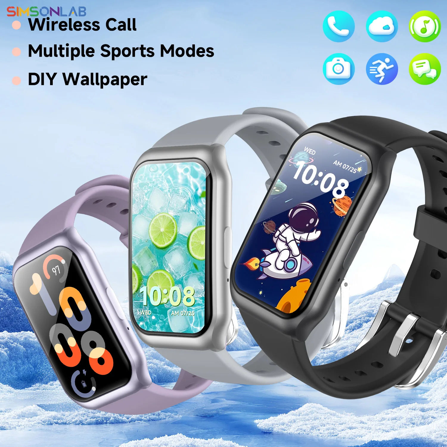 

2026 New Smart Watch for Men Women Bluetooth Call Voice Assistant BT music Sleep monitor Alarm Outdoor Sport Tracker Android IOS
