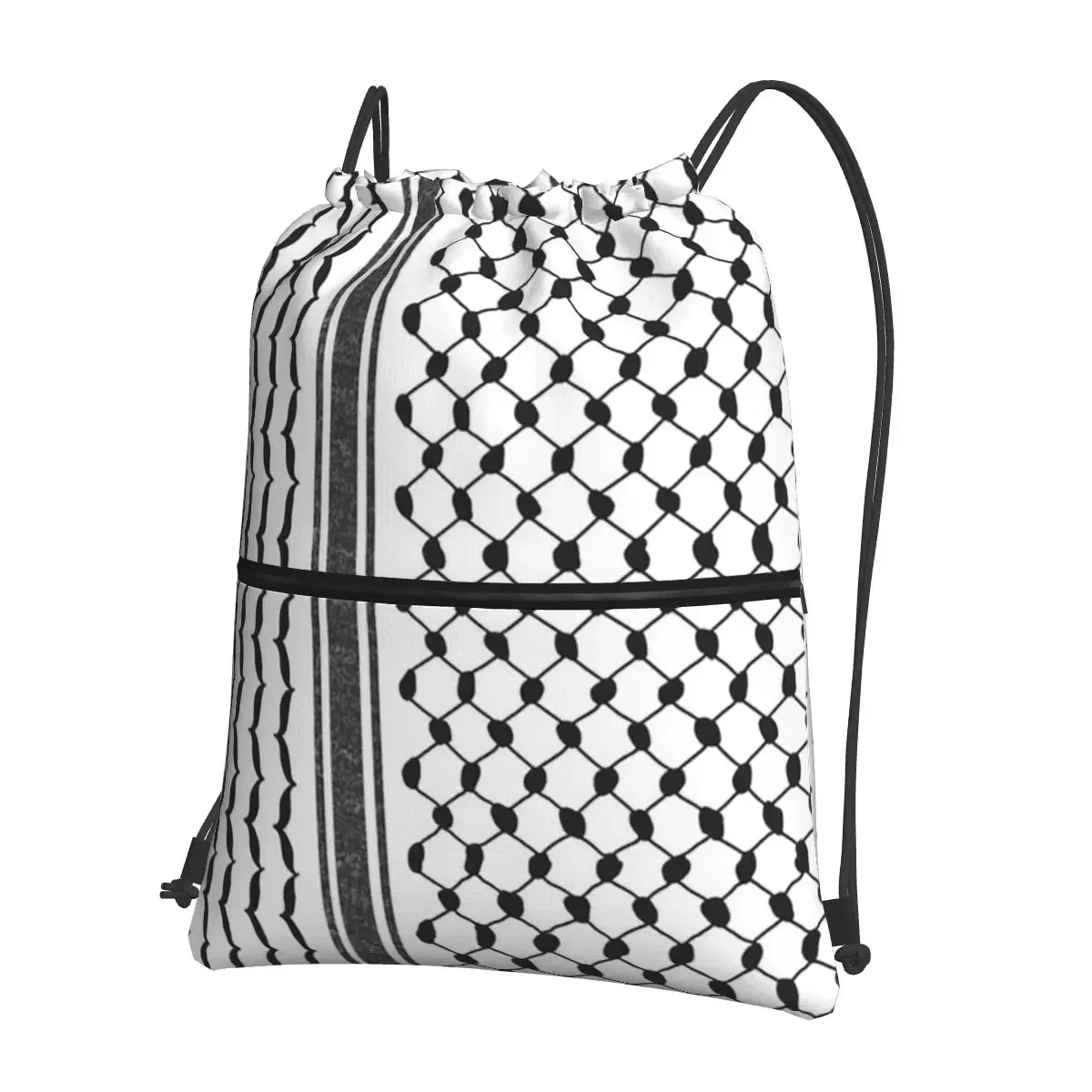 Hattah (Keffiyeh) Portable Backpacks Drawstring Bag Fashion Drawstring Bundle Pocket Shoes Bags For School Students