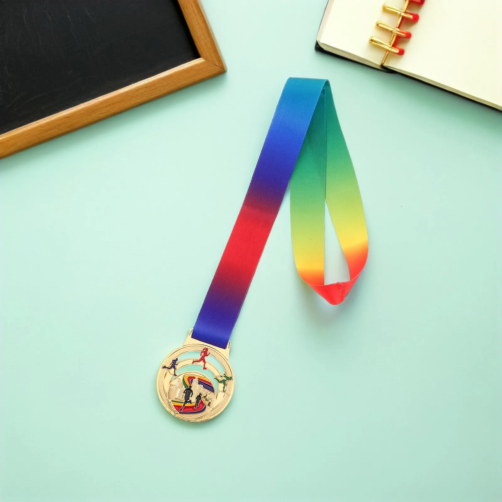 

Running Award Medal: Sports Achievement Award With Neck Lanyard - Zinc Alloy Medal For Sports Competitions Outdoor Events