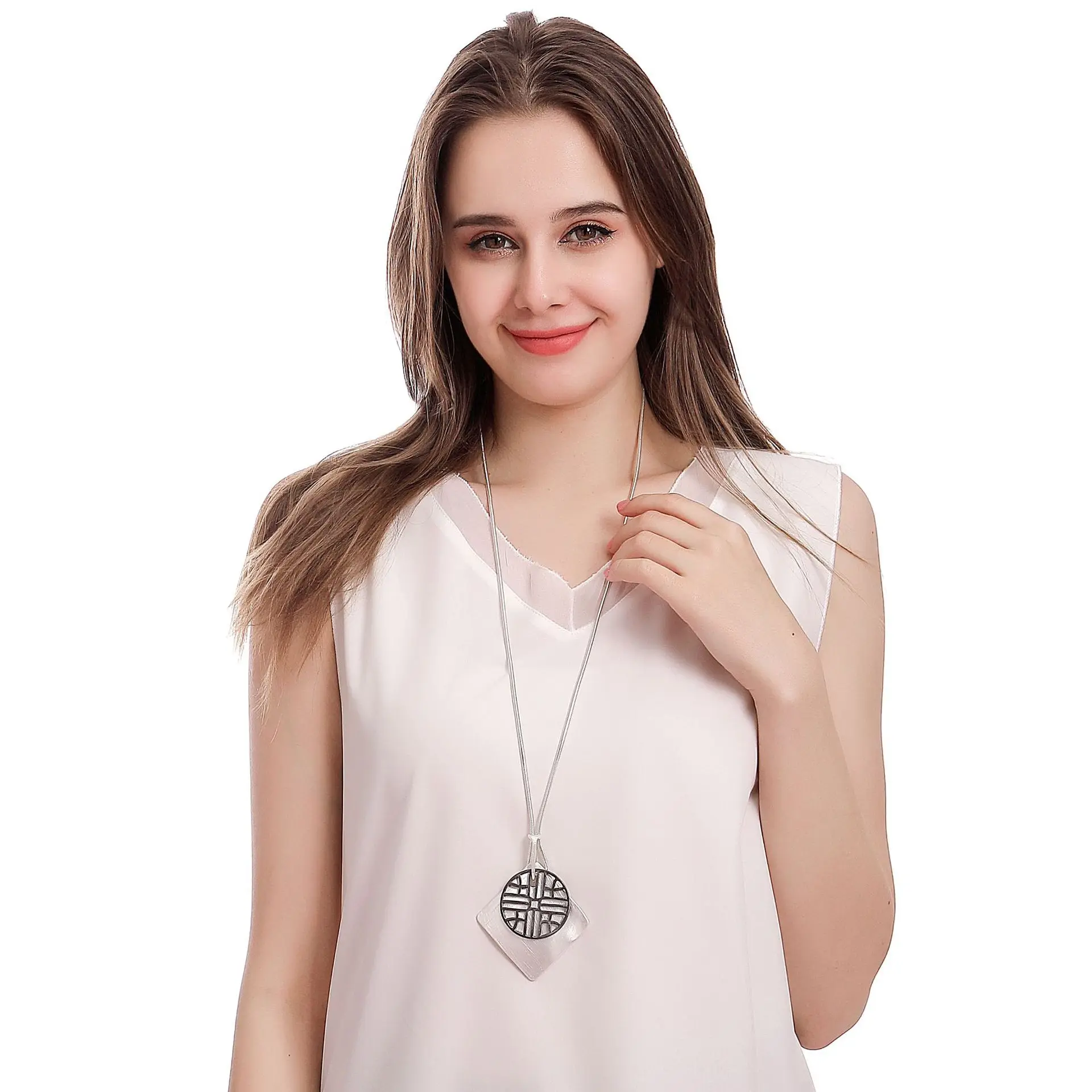 DIY accessories explosion European and American necklaces, ethnic style women's alloy long geometric fashion women's snake c