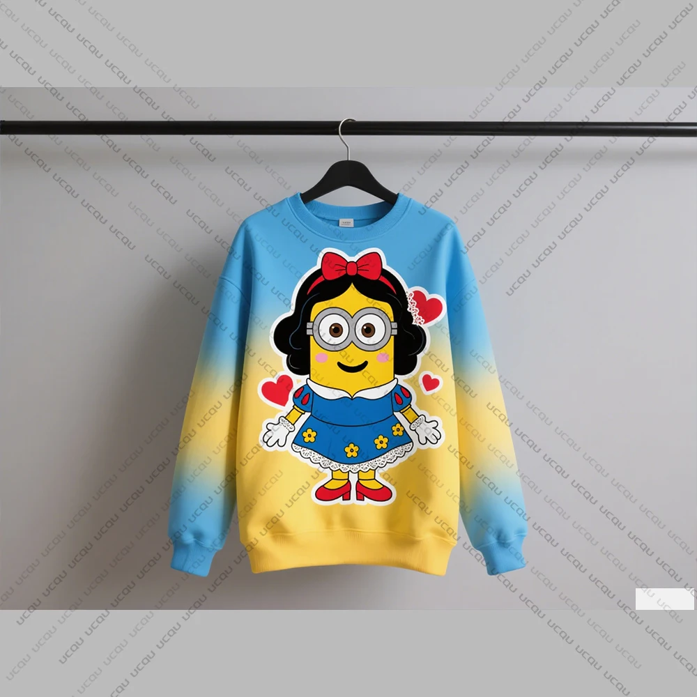 2025 Disney Women's Pure Sweatshirt Hooded Sweatshirt Fashion Casual Pants Unique Print Plus Size Streetwear Hip-Hop Style