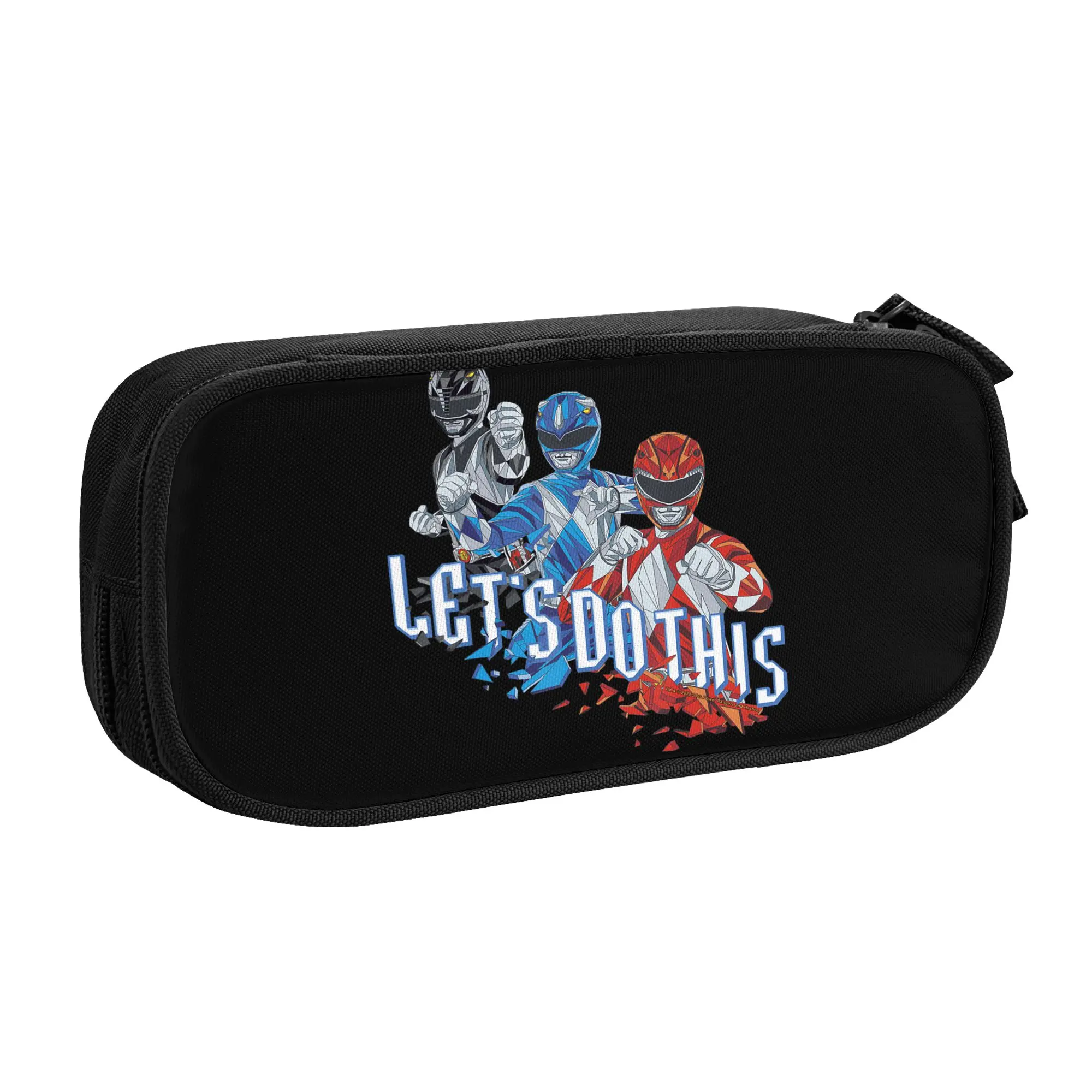 Large Capacity Bags for Child Cartoon Power Rangers Power Up Red Vintage Logo  Handheld Study Bag for Boys Gilrs Kids