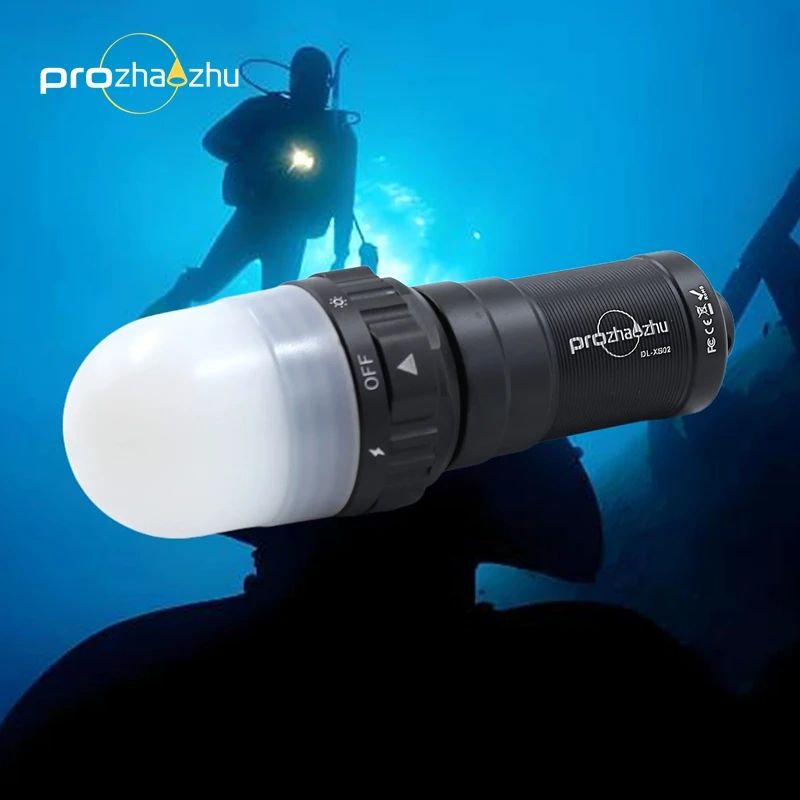PROZHAOZHU 3000 Lumen IP68 Impermeabile 200M Diving Strobe Ricaricabile 26650 Segnale subacqueo per immersioni subacquee