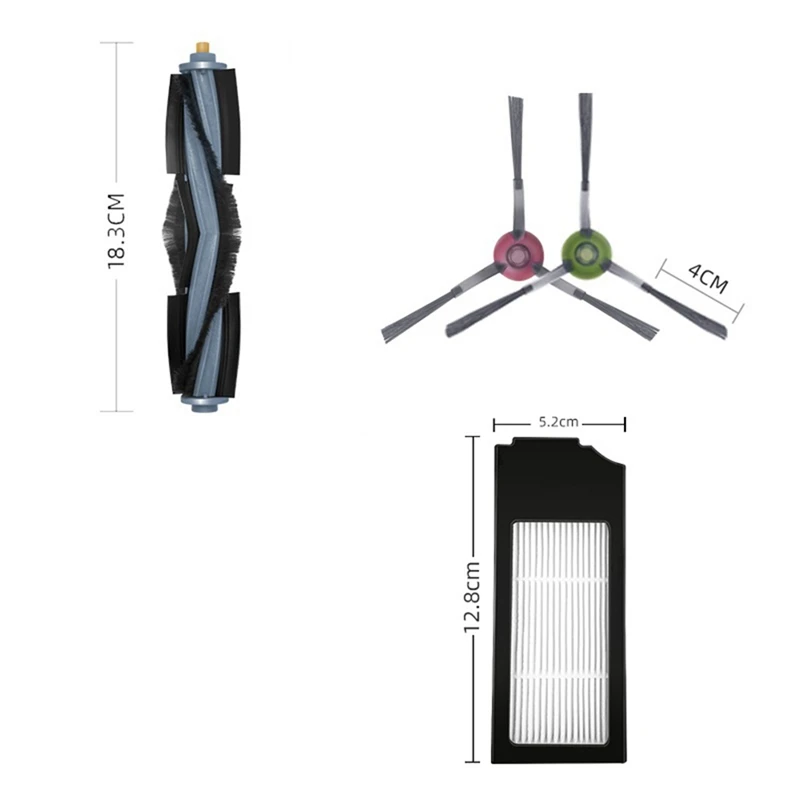 Kit Acessórios para Deebot X1 Omni para Deebot X1 Turbo Aspirador