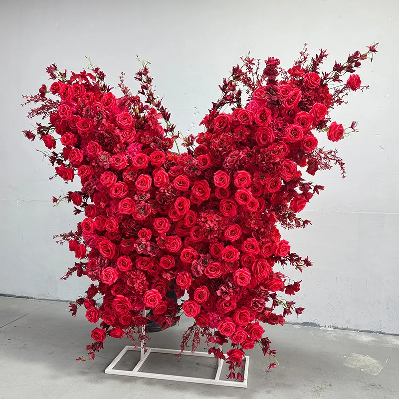 

Wedding props, wrought iron butterfly road guide, stage background arrangement, wedding hall scene decoration