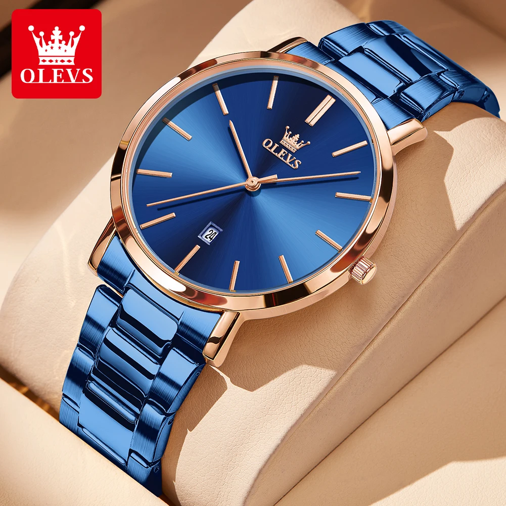 OLEVS Exclusive TY701 Classic Men's Watch Solid Stainless steel Strap Waterproof Auto Date Men Watches