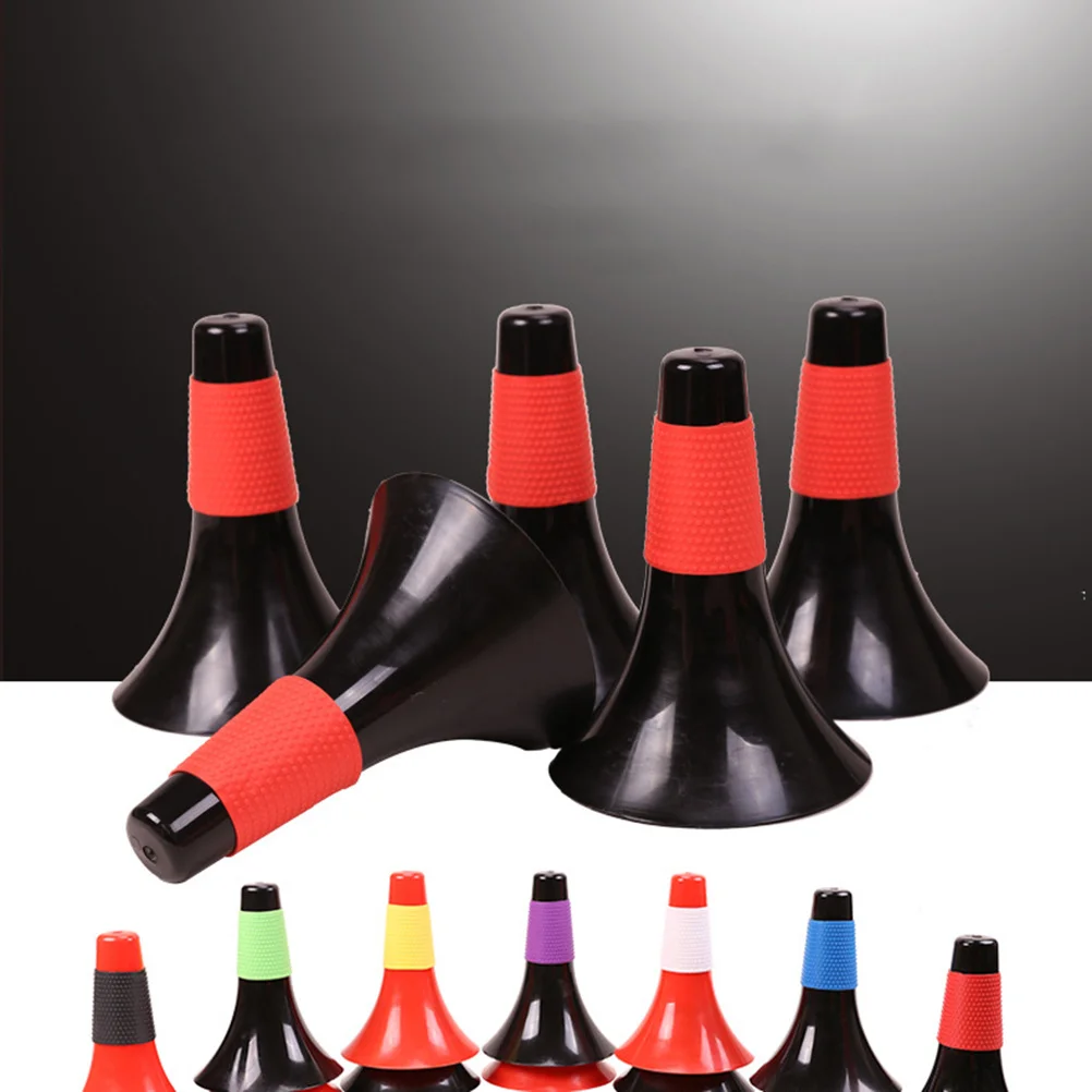 

4 pcs Marker Cones Durable Barrel Outdoor Cones For Football Training Windproof Horn Cone Skating Flat Base