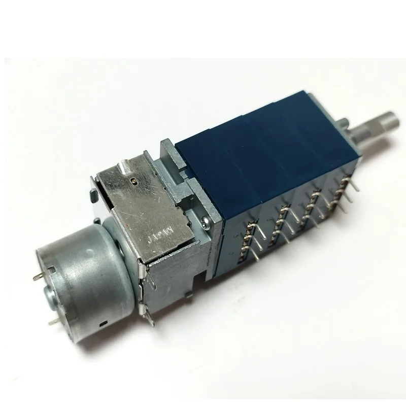 1pc ALPS RK27 50KA/100KAX4  Quad Balanced Four-channel Audio Volume Potentiometer with Motor Volume HiFi Stereo Audio 12Pins