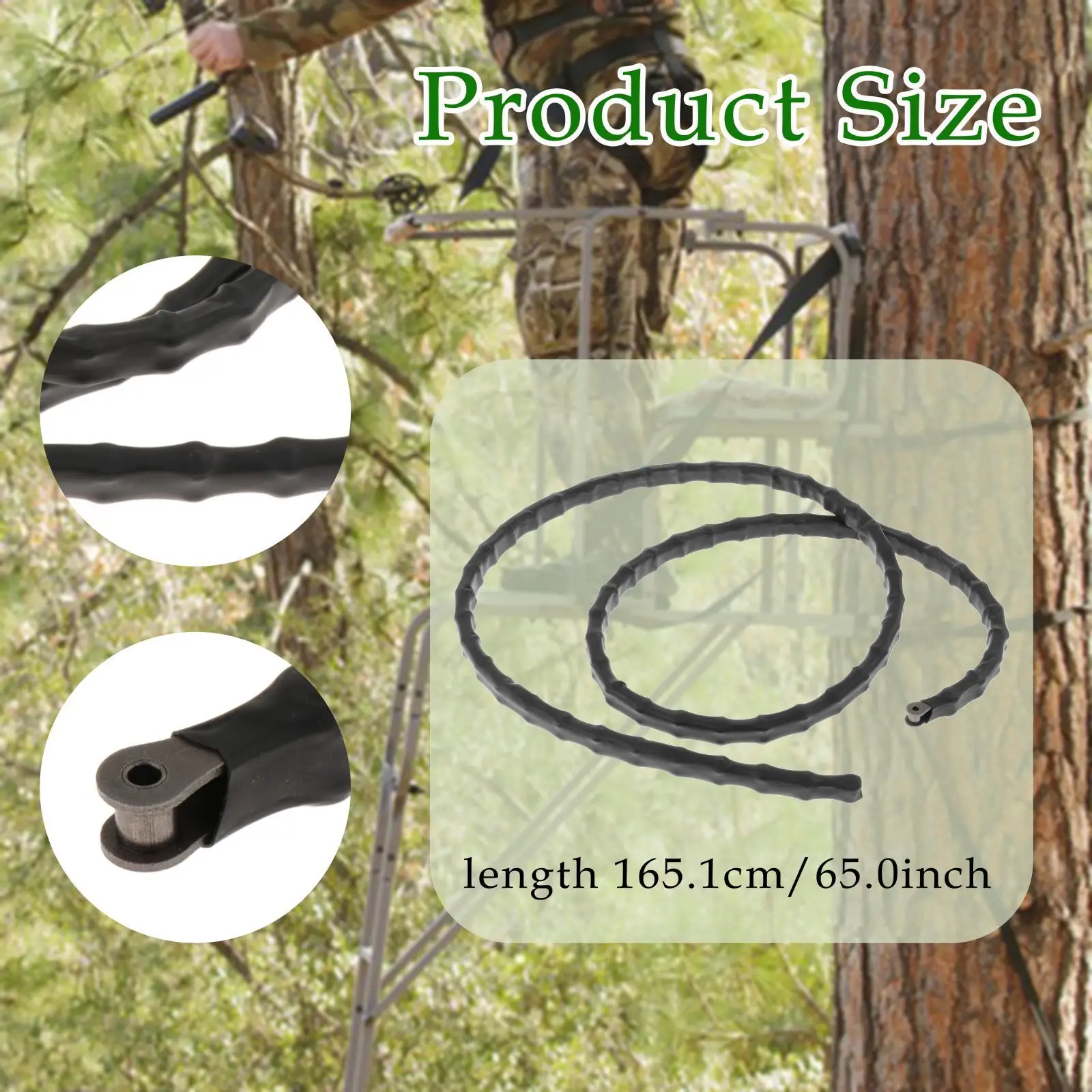 سلسلة وغطاء بديلة مقاس 65 بوصة، ملحقات، حامل التسلق في الهواء الطلق باستخدام