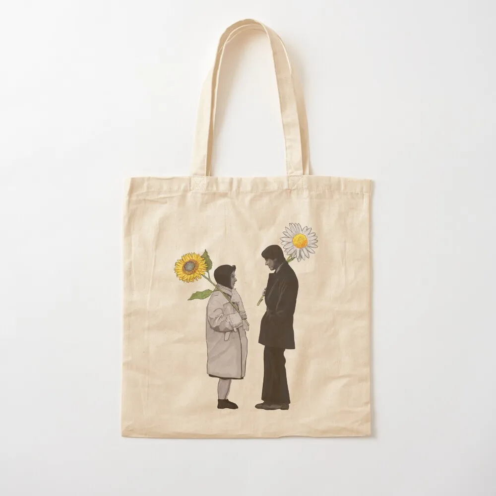 Harold and Maude / Daisy and Sunflower Tote Bag hand bag shopping trolley bag canvas tote