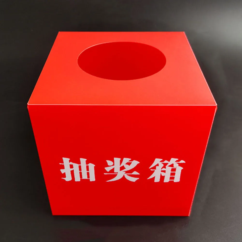 

Lottery Box Raffle Boxes with Slot Ticket Container for Tickets Pp Raffle-box Office