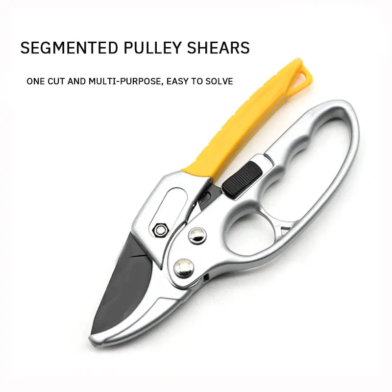 

1 Segmented Pulley Shears Labor Saving Fruit Branch Shears Garden Shears Branch Scissors SK5 Thick Branch Shears Pruning Shears