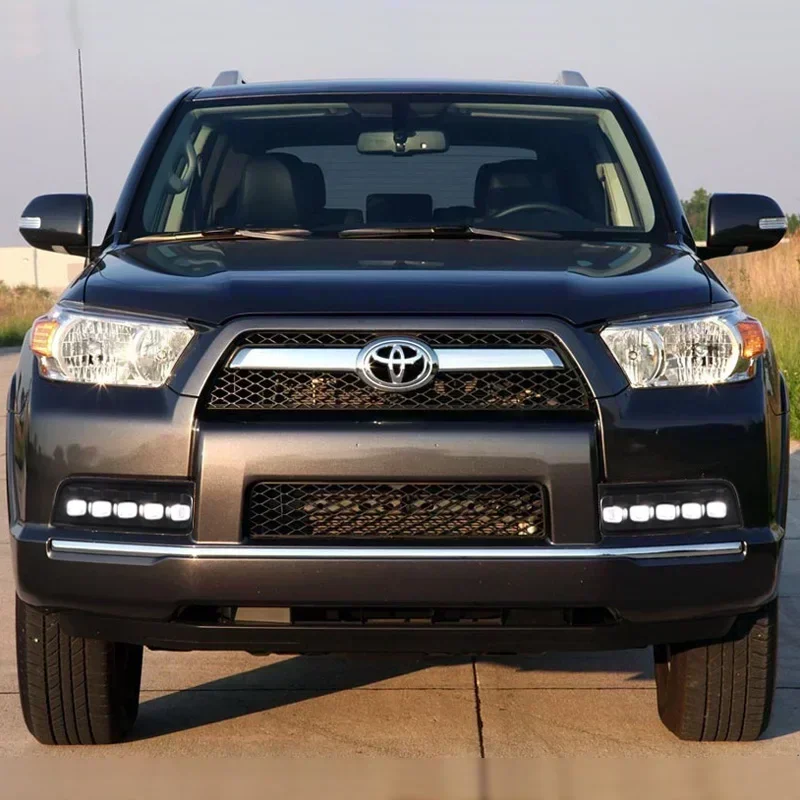 

Автомобильные светодиодные DRL 12 В дневные фонари для Toyota 4Runner 2010-2013 желтый указатель поворота дневные ходовые фары авто дальние фары противотуманные фары