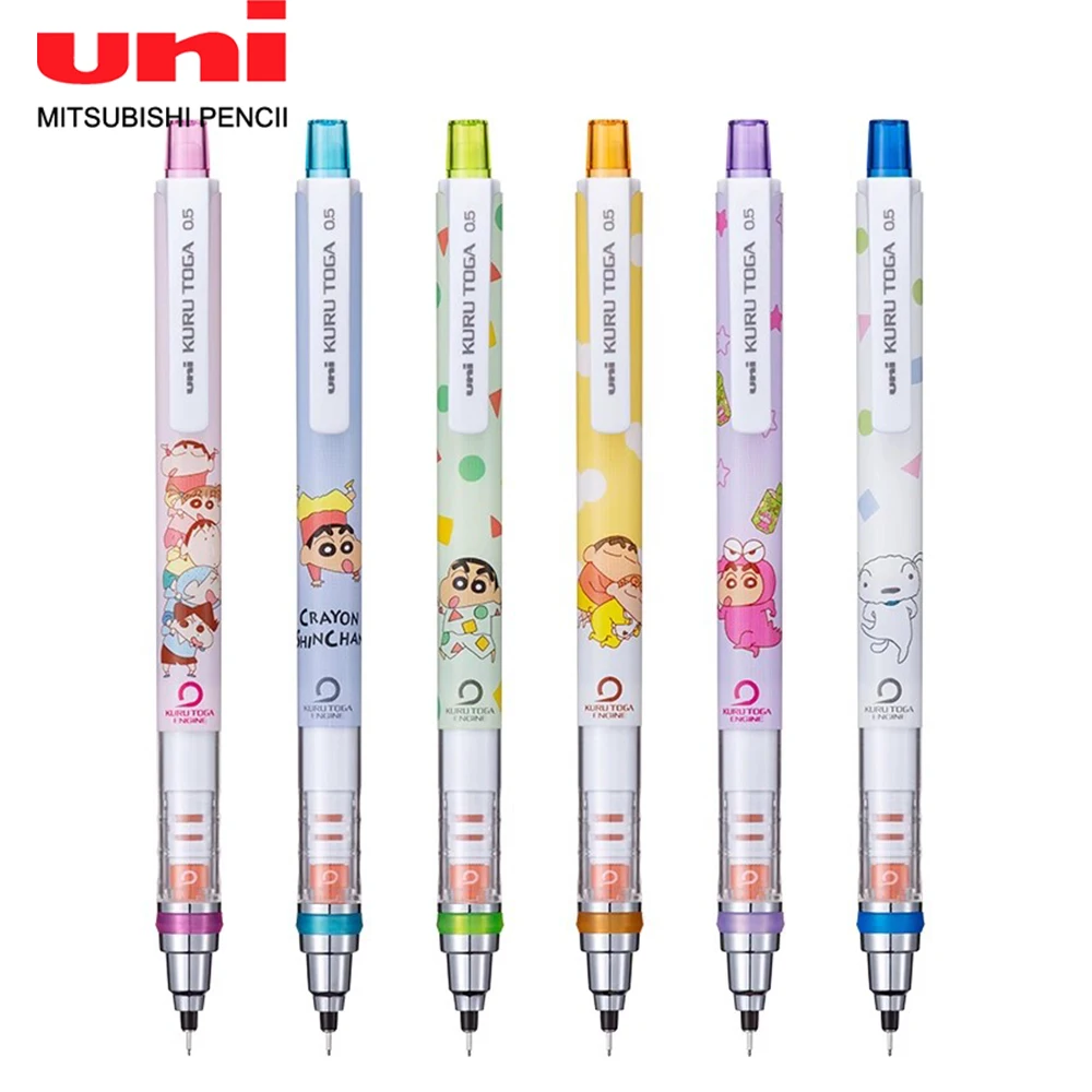 New Japan UNI Kuru Toga Mechanical Pencil M5-650 Limited Automatic Pencil 0.5mm  Kawaii School Supplies Cute Stationery