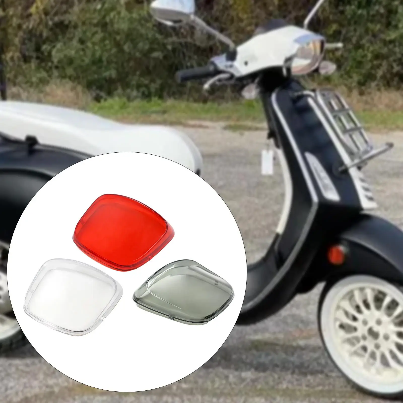 Rear Tail Light Lense Cover Accessories Protector Motorcycle Brake Taillight Cover for Vespa 2019-2023 Primavera Sprint 150