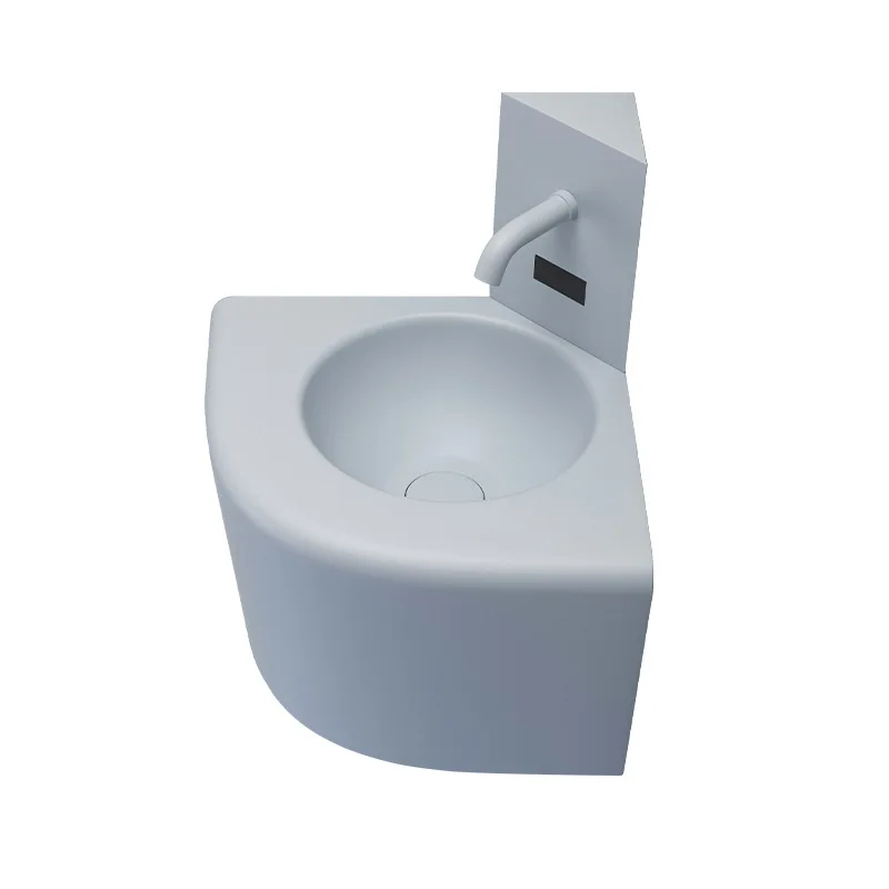 

Silicone soft package stainless steel wall-mounted wash basin Anti-collision face basin