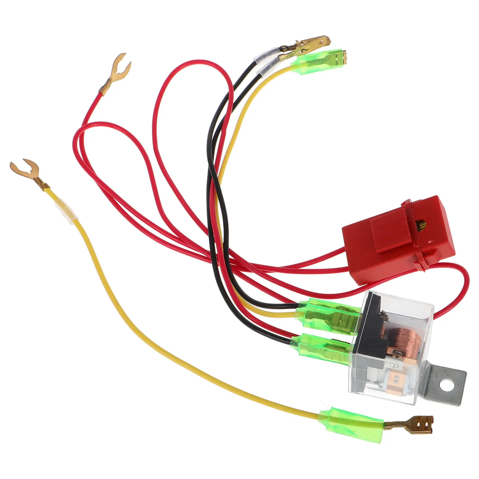 

1Set Universal Horn Wire Relay Kit Compatible 12V 24V Car Motorcycle Horn Wiring Harness Relay Wiring Harness Kit