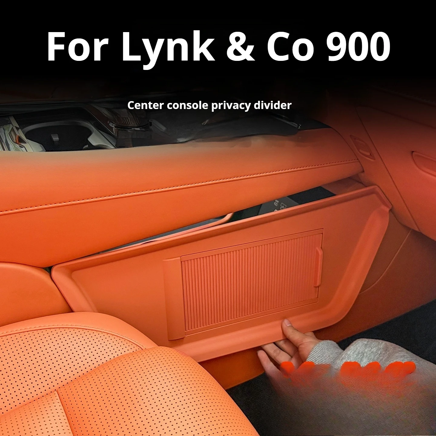 

Fit For Lynk & Co 900 Car Center Console Lower Layer Privacy Storage Partition Inner Storage Box Car Interior Modification