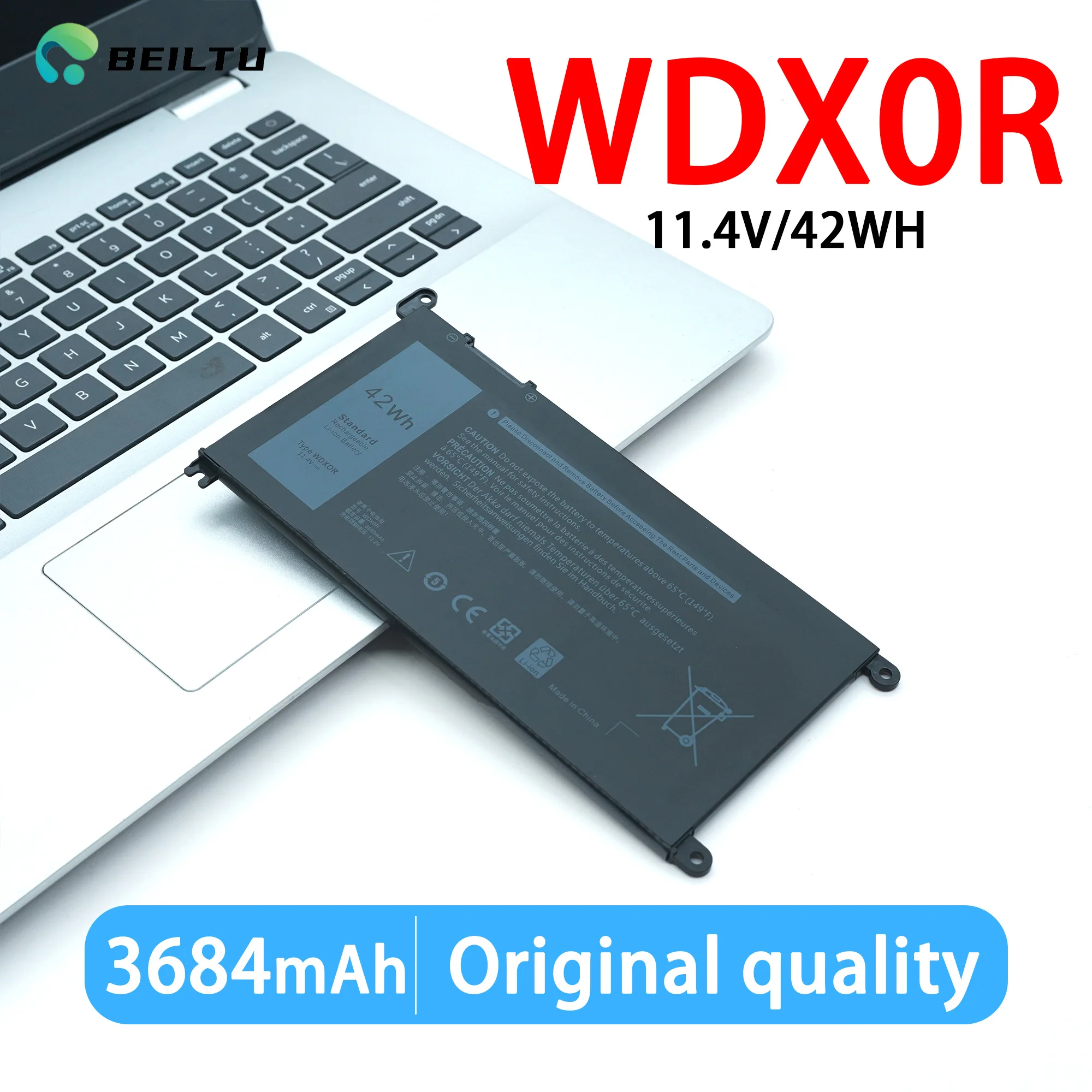 WDX0R WDXOR Laptop Battery for DELL Inspiron 17 5770 5767 5765 15 5584 5567 7560 3583 5538 5567 Vostro 5468 5471 5568