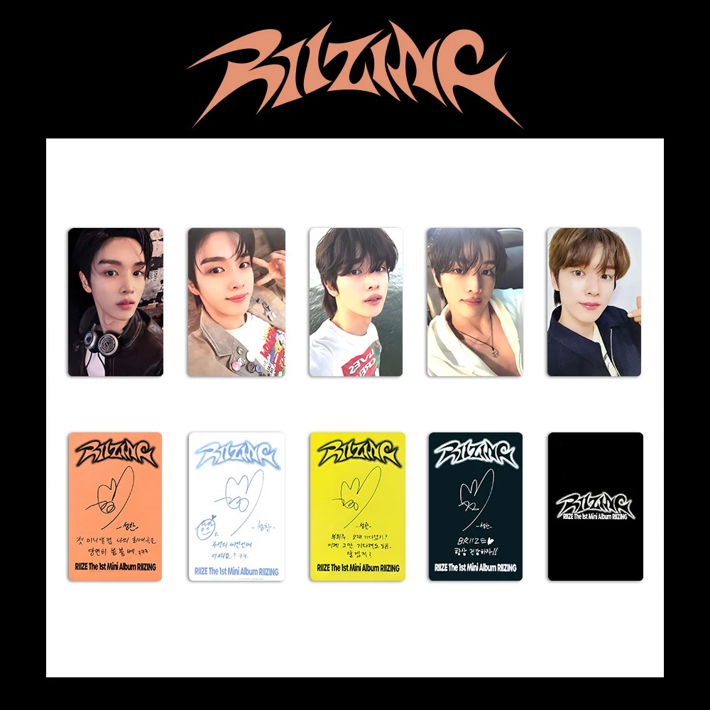 Kpop RIIZE Álbum cartão especial, impressão de lados duplos, filme brilhante, estilo coreano cartão LOMO, álbum, presente para fãs, coleção