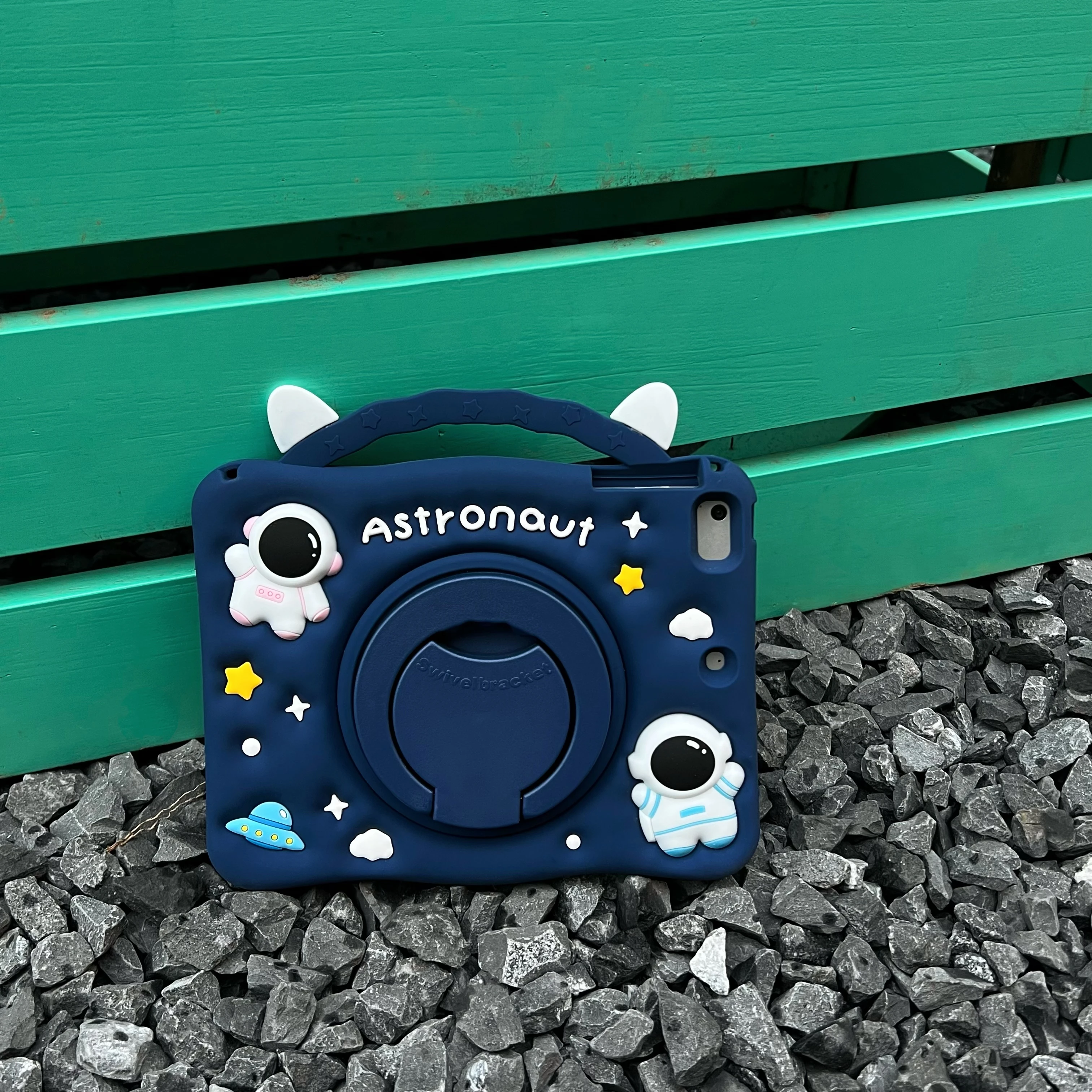 حافظة كمبيوتر لوحي لطيفة للأطفال لجهاز IPad Pro 11 Air 13 2025 IPad A16 10.2 7th 8th 9th 10th 10.9 9.7 Mini 123456 360 ° حامل الدوران فوندا #4