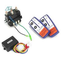 A27F-Wireless Remote Control Winch Kit - 12V, 250A, Waterproof, Solenoid Relay Contactor+ 2Pcs Wireless Winch Remote Control