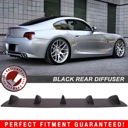 LAICY for BMW Z4 E85 2003-2008 Lower Rear Body Bumper Lip Diffuser 5 Fin Shark Deflector Spoiler Kit Black ABS Car-Styling