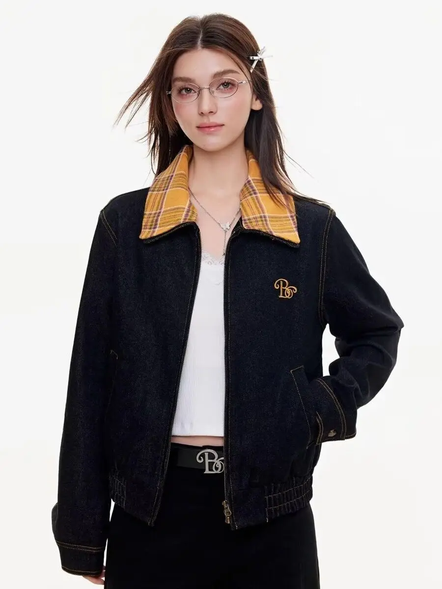 아메리칸 레트로 데님 재킷 유니섹스 봄 가을 루즈 캐주얼 다용도 작업복 재킷 트렌디 페이크 투피스 코트 남녀 공용