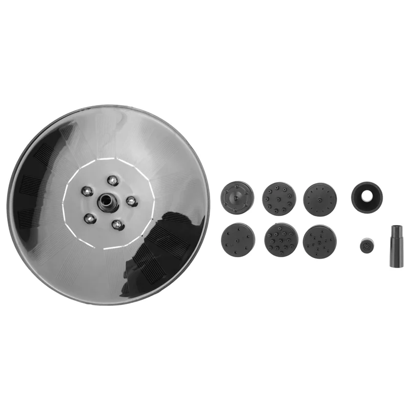 Fontana PB-Solar Fontane da bagno per uccelli ad energia solare da 3 W con fiore, Fontana solare per acqua all'aperto