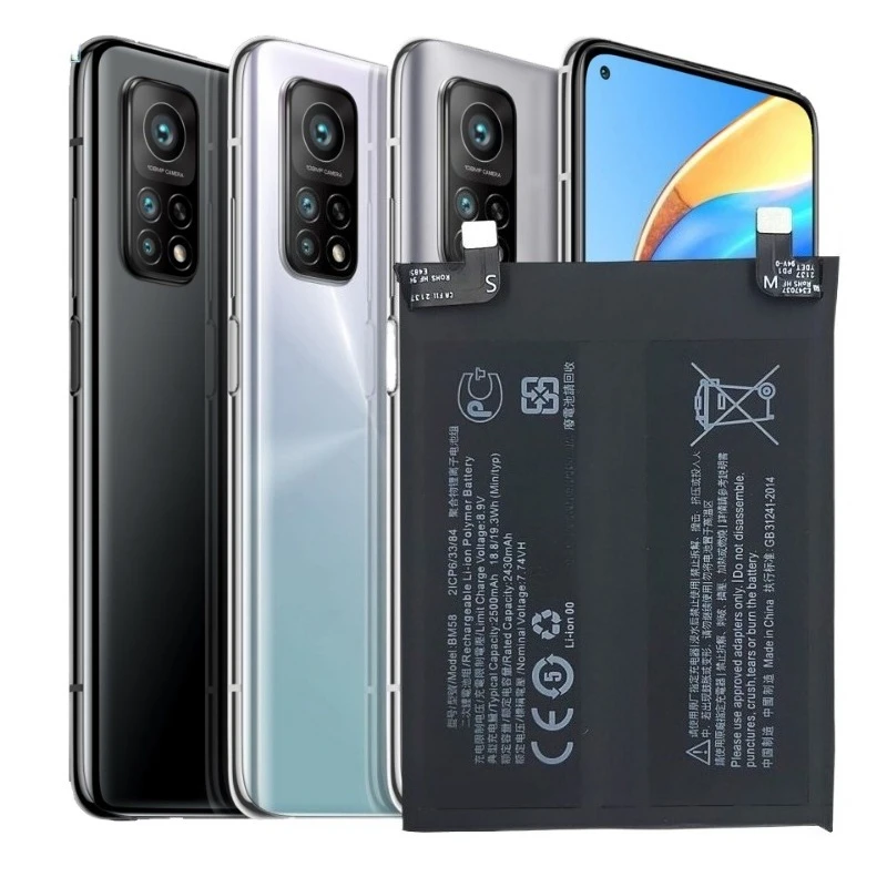 100% New High Quality 7.74V 5000mAh BM58 Replacement Mobile Phone Battery For Xiaomi 11T Pro 5G 11TPro