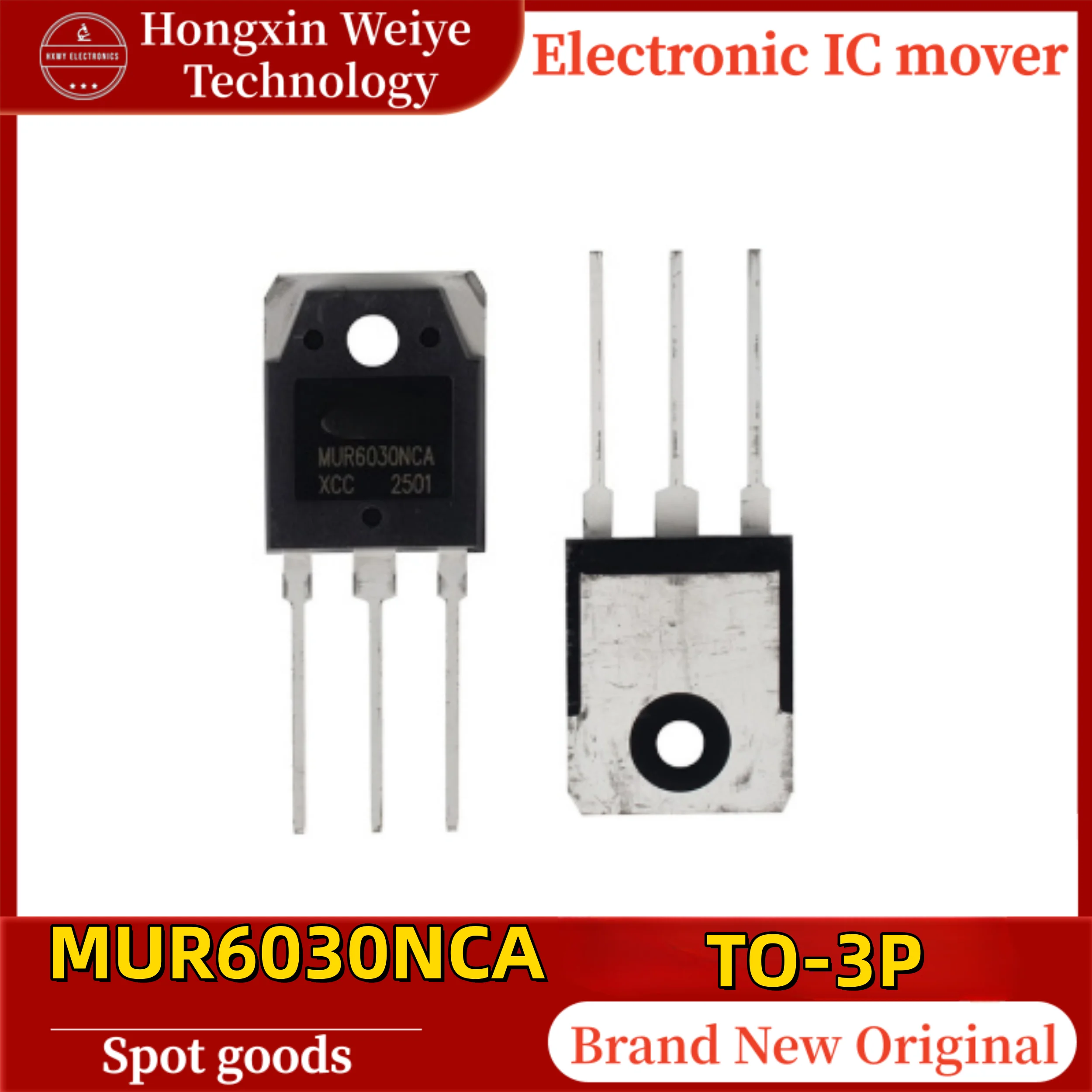 

(10/50 pieces) MUR6030NCA MUR6030 TO-3P Fast Recovery Rectifier Diode for Inverter Welding Machine Secondary Rectification 10