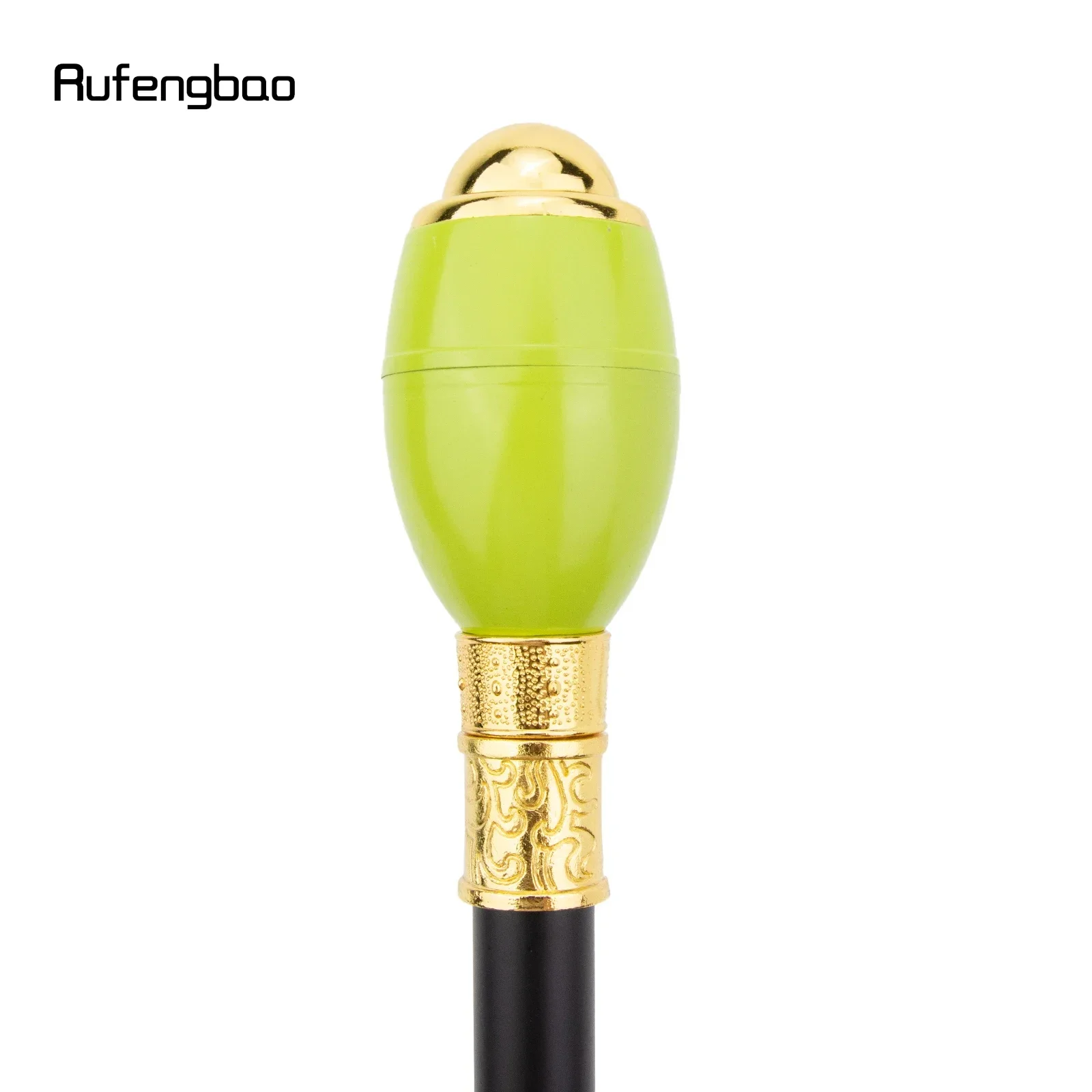 Grüne Kugel Silber Gehstock Mode Dekorativer Gehstock Gentleman Elegant Cosplay Cane Crosier 90cm