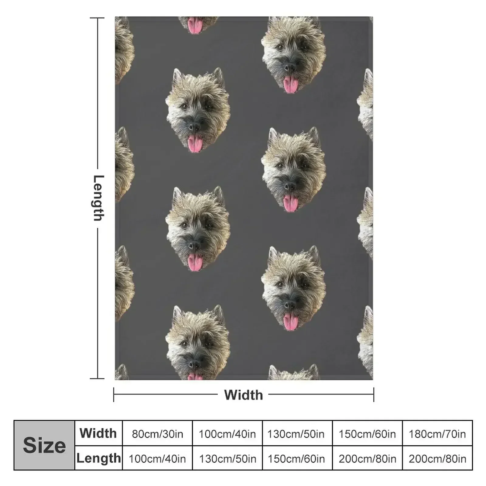 Cairn Terrier Beautiful Dog Throw Blanket Designers Soft Cute Blankets