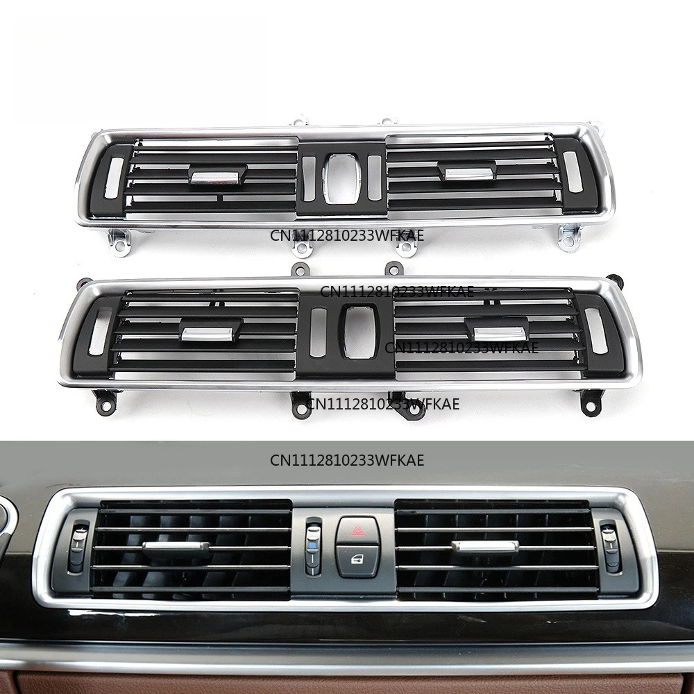 For BMW 5 Series GT F07 528 535 550 2010-2017, front console chrome central air conditioning out of trend grille