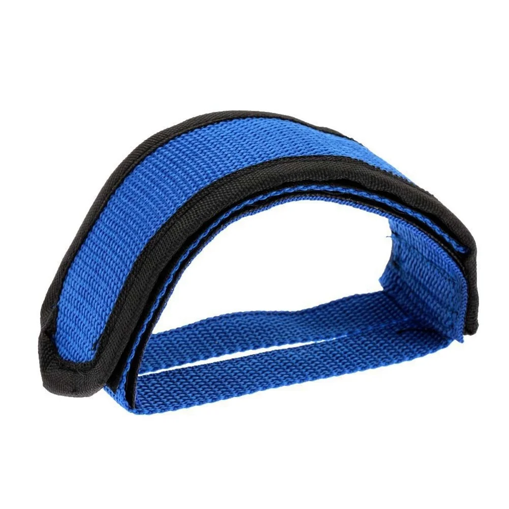 

Bicycle Pedal Straps Toe Clip Fahrradpedale Riemen Blue Fully Adjustable Dense Nylon Suitable Mountain Road Bike