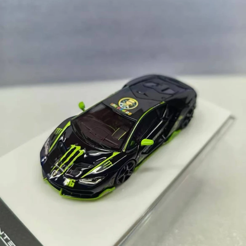 JDL 1:64 LP770-4 لامبورغيني الراتنج اللعب موتور سيارة دييكاست نموذج معدني الهدايا