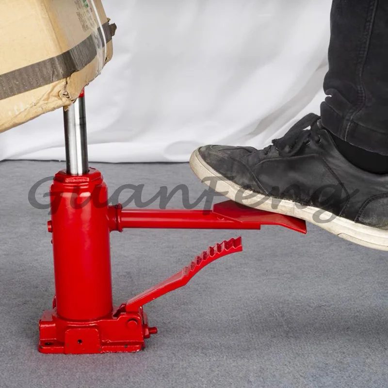 Foot-operated hydraulic jack car upright car 3-ton off-road tire changing tool