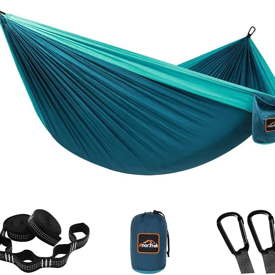 Hot selling outdoor hammocks, nylon parachute fabric, camping swings, hanging chairs, double nylon parachute fabric