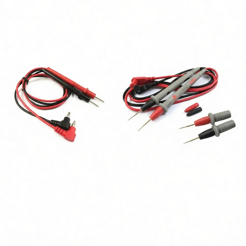 20A Digital Multimeter Test Leads Set Sharp Needle Tip Probes With Alligator Clips Universal Testing Cable Accessories
