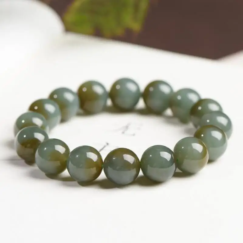 Natural Nephrite Jade Bracelet Healing Bangle Men Women Fine Jewelry Genuine Chinese Hetian Jade Bracelets Girlfriend Mom Gifts