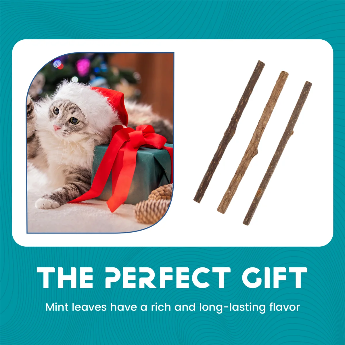 KEKA 20Pcs Natural Silvervine Sticks for Matatabi Chew Sticks Teeth Molar Chew Toys for Cat Teeth Cleaning