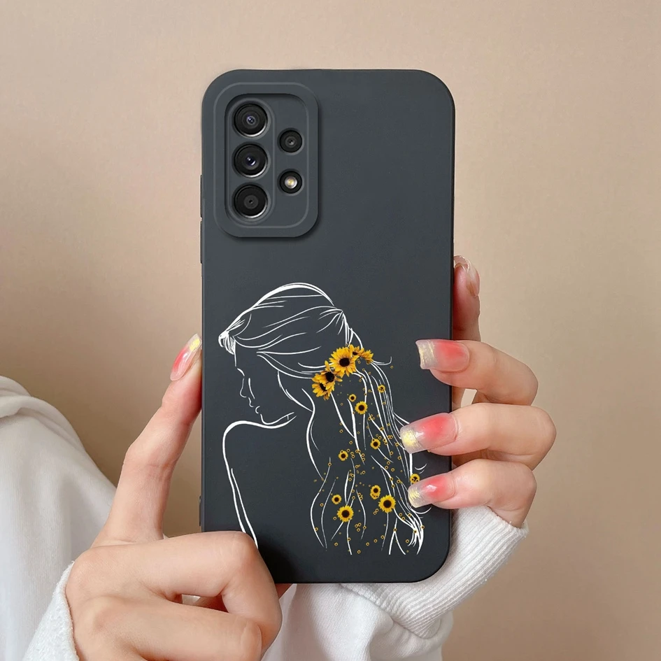 Phone Cases For Samsung A52 Galaxy A52s A53 Luxury Fashion Matte Shockproof Protective Silicone Soft TPU For Samsung A 52 Fundas